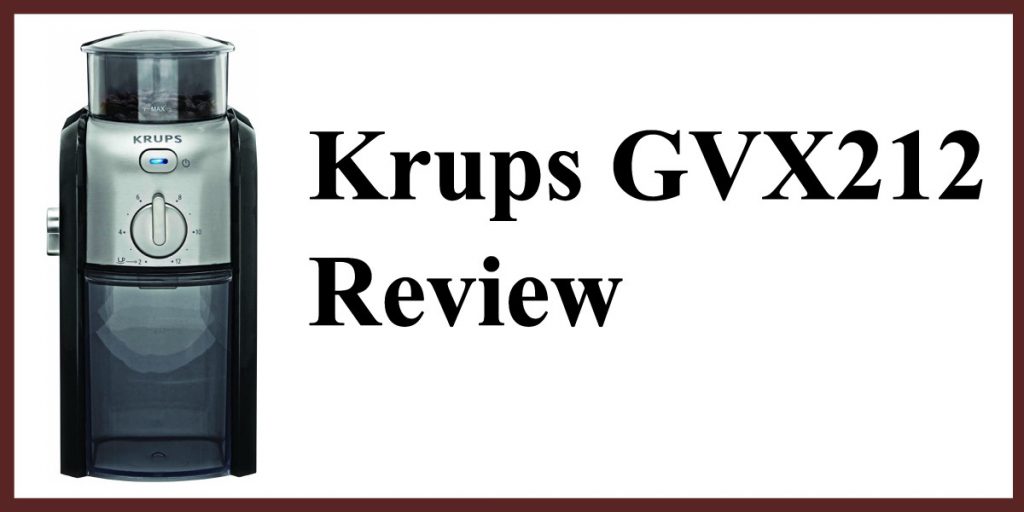 Krups GVX212 coffee grinder header