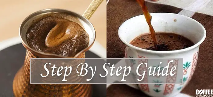 making turkish coffee step by step