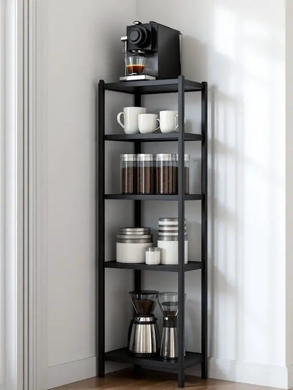 stacked shelving unit design