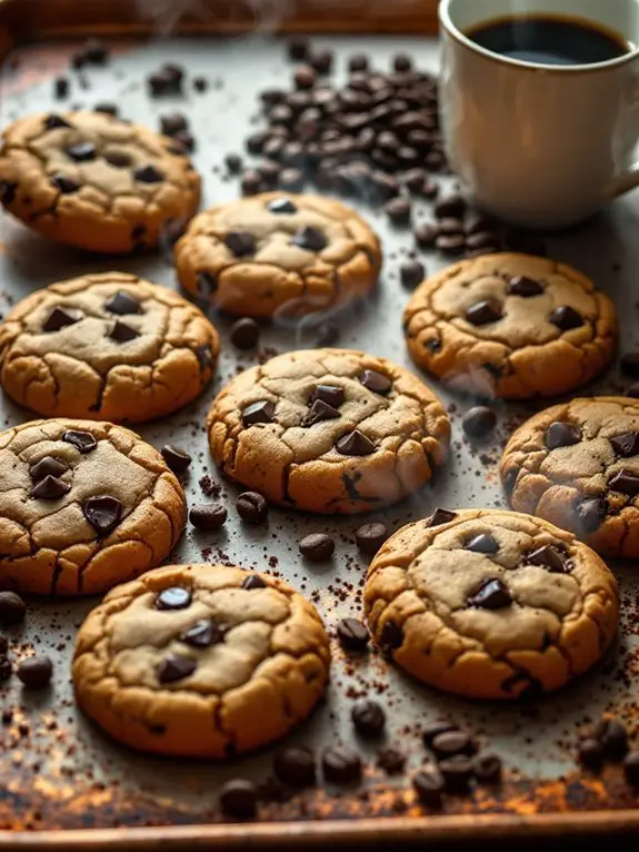 espresso infused chocolate chip cookies